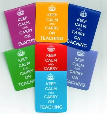 Keep Calm And Carry On Teaching - Magnetic Bookmark - Choice Of Colour - Present • £3.89