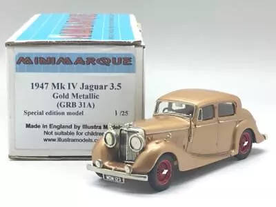 Minimarque 1947 Mk Iv Jaguar 3.5 4 Door Saloon Gold Metallic Grb 31a Ltd To 25 • $242.62