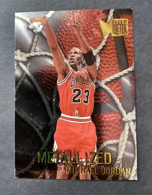 1996-97 Fleer Metal Michael Jordan Metallized #128 - Chicago Bulls - (Stain) • $3.76