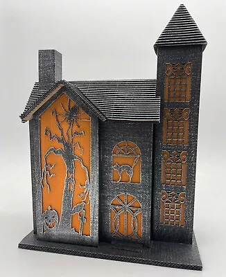 Illuminated Halloween Haunted House Decoration Light Up Home Décor Centrepiece • £8.99