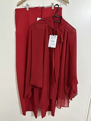 £39.99 • Buy Zara Lace-up Cape - Limited Edition With Low-waist Trousers - Limited Edition