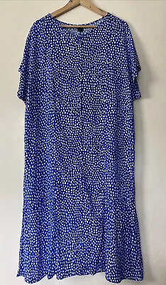 Monki Blue & White Button Front Oversized Dress Size XS UK 6-8 (will Fit  14) • $7.57