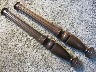 $19.99 • Buy Pr Tiger Oak? Fluted Tapered Cabinet Columns Victorian Fireplace Furniture Posts