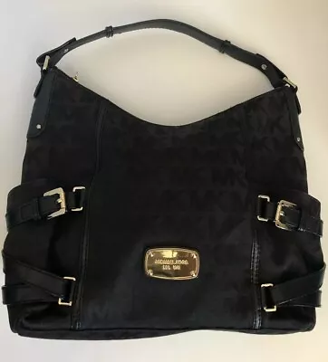 MICHAEL KORS Large GANSEVOORT Signature Handbag Tote-Black • $80