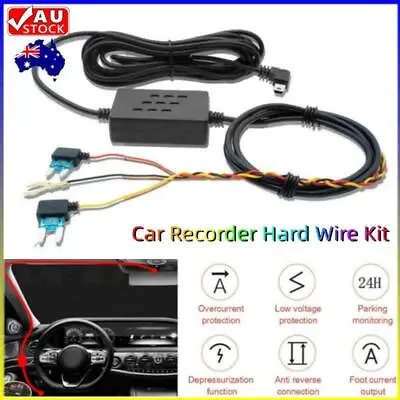 $13.99 • Buy Universal HardWire Fuse Box Car Dash Cam Hard Wire Kit 12V-24V To Cam Camera AUS