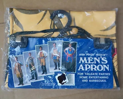 Novelty Mens Funny Apron Bar Tailgate Party BBQ Fishing Fisherman Hook Line Pole • $13.95