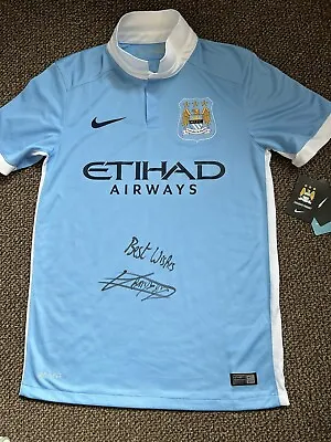 Signed Vincent Kompany Manchester City Shirt. Adults Brand New. • £95