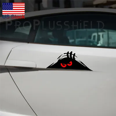 $1.99 • Buy 1pc Red Eyes Monster Peeper Scary Funny Car Bumper Window Vinyl Decal Sticker
