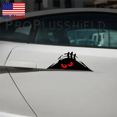 1pc Red Eyes Monster Peeper Scary Funny Car Bumper Window Vinyl Decal Sticker • $1.99