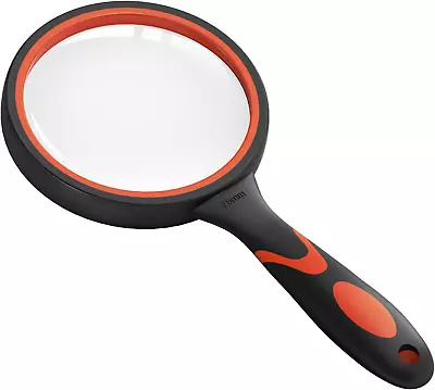 Large 10X Magnifying Glasses For Reading Handheld Magnifying Glass For Bobbies • £7.26