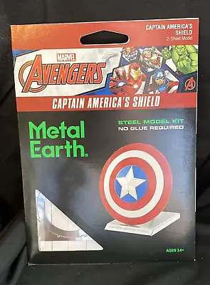 Fascinations Metal Earth Marvel Captain America's Shield 3D Model Kit MMS321 • $7.69