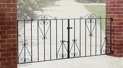 £234 • Buy Classic Metal Scroll Driveway Gates From 7ft To 10ft GAPS X 914mm H Wrought Iron