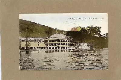Pavillion At Island Park In Brattleboro Vermont - September 1911 • $5