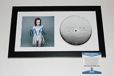 Marilyn Manson Signed Framed Omega The Mechanical Animals Cd Album Beckett Coa • $297.49