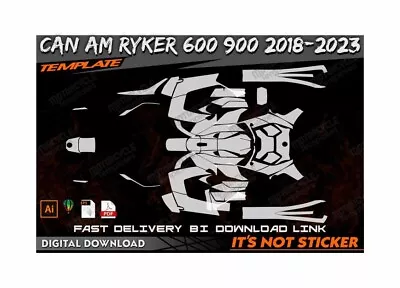 CAN AM RYKER 600 900 2018-2023 Template Vector 1/1 Real Scale EPS-PDF-CDR Format • $50