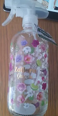 £6 • Buy Zoflora Queen Refillable Glass Spray Bottle Limited Edition