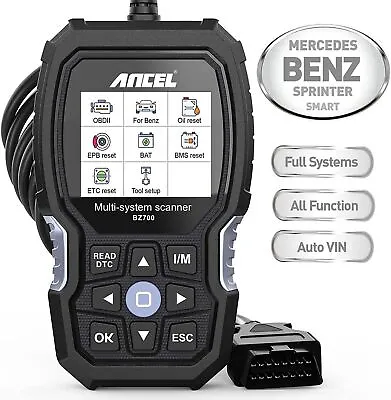 $89 • Buy All System OBD2 Scanner For Mercedes Benz Read/Erase Engine ABS SRS Code Reader