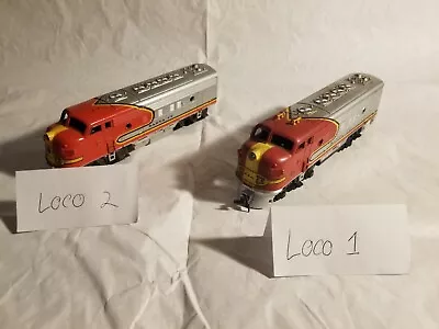 Lot Of Two Santa Fe Diesel Locomotive HO Scale - For Parts/Repair • $24.89