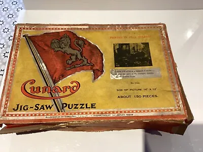 CHAD VALLEY VINTAGE 1926 Cunard At Docks  No.2166c  WOODEN JIGSAW PUZZLE • £25