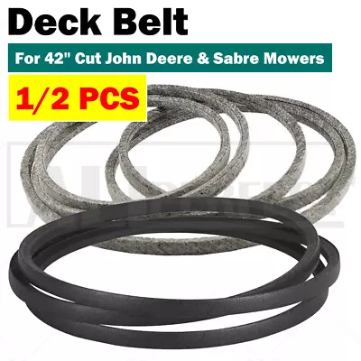 2X Deck Belt For 42  Cut John Deere & Sabre  Ride On Mowers GX20072 GY20570 New~ • $19.29