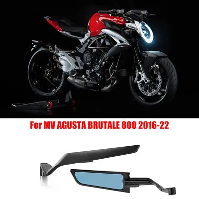 Stealth Aluminum Rearview Mirror Black For MV Agusta Brutal 800/800RR/1000RR • $138.24