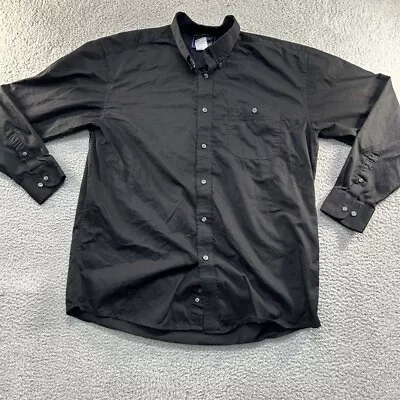 Wrangler Western Shirt Mens Xtra Large George Strait Collection Black Button Up • $17.95