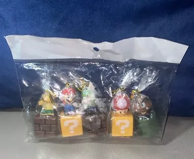 Super Mario Bros Mini Figures Cake Toppers 2  Set Of 5 New • $15.95