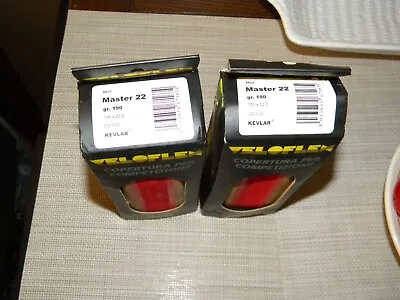 RARE NOS Vintage Pair Of Red Veloflex Master Clincher Tires 700c 22c  • $195