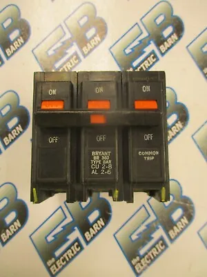 BRYANT BR360 60 Amp 240 Volt 3 Pole Plug-In Circuit Breaker - WARRANTY • $22