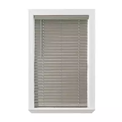 2 In. Cordless Faux Wood Horizontal Blinds Rustic Gray 35  W X 64  L • $37.80