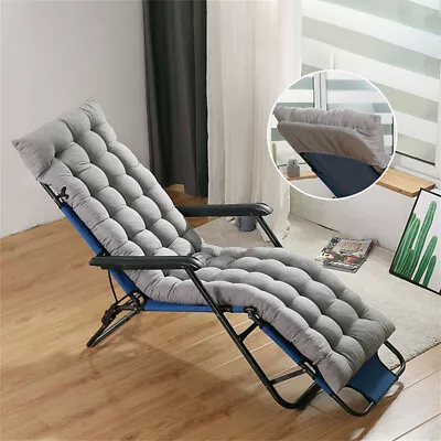 Sun Lounger Cushion Bench Chair Sunbed Garden Recliner Replacement Anti Slip UK • £12.94