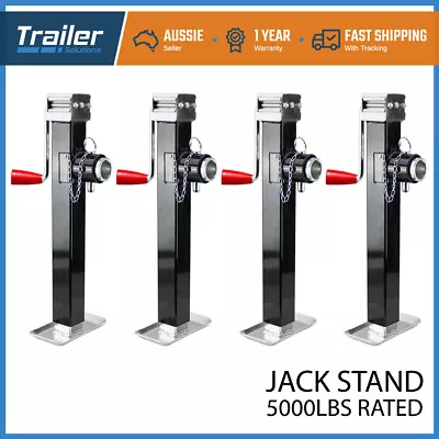 4X TRAILER CARAVAN JACK STAND 2268KG 5000lbs HEAVY DUTY STABILIZER LEGS STEADIES • $265