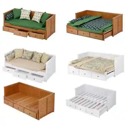 1/6 Dollhouse Miniature Furniture - Mini Wood Drawer Sofa Bed Bedding Set • $164.94