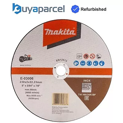 Makita E-03006 Cutting Cut Off Wheel 230mm 9  For DCE090 Disc Cutter • £1.99