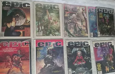 Marvel Epic Illustrated - 9 Magazine Lot - Including Feb 1986 In Nice Shape • $38