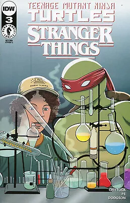 Tmnt Stranger Things #3 Woodall Var  Idw Pub.  Comics  Stock Img 2023 • £3.16