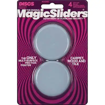 Magic Sliders 2-3/8 In. Round Adhesive Furniture Glide(4-Pack) 04060 Pack Of 5 • $50.84