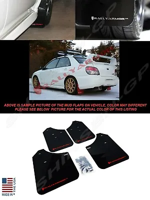 Rally Armor Black Mud Flaps W/ Red Logo For 2002-2007 Impreza WRX STI Sedan • $146.50