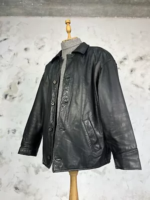 Vintage Trapper Vera Pelle Leather Bomber Jacket Size 50 M - L • $100