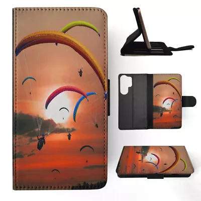 Flip Case For Samsung Galaxy|cool Extreme Parachute Jumper #1 • £12.47