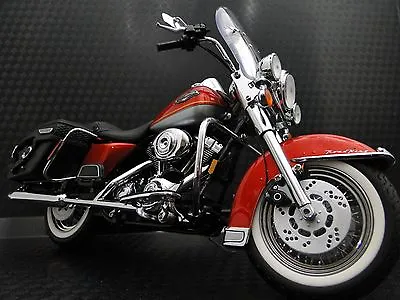 Harley Davidson Motorcycle Model Easy Rod Custom Rider Touring Bike 1 10 Met Red • $249