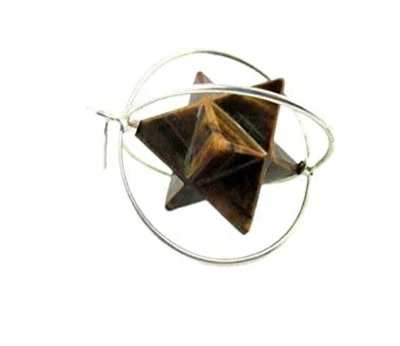 £16.75 • Buy Tiger Eye Spinning Star Merkaba Pendant