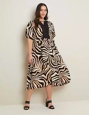 AUTOGRAPH - Plus Size - Womens Maxi Dress - Brown - Summer Casual A Line Dresses • $28.21