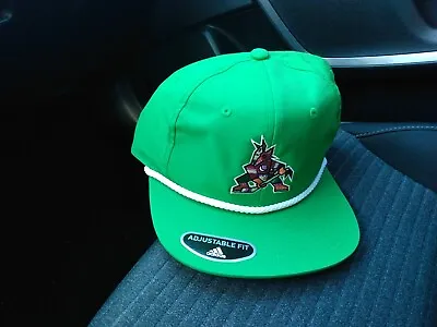 Adult Nhl Vintage Green Adidas Rope Snap Back Hat - Nwt • $35