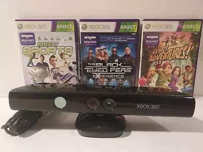 Microsoft Xbox 360 Kinect Sensor Bar With 3 Kinect Games • $19.90