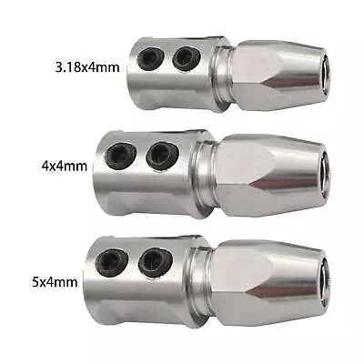 Flex Collet Coupler 4mm Shaft Flexible Coupling Adapter For RC Boats Part • £6.52