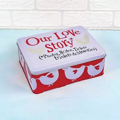 Bright Side Gift Tin - Our Love Story Tin 10th Anniversary Gifts • £9.95