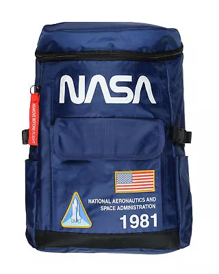 NASA 1981 Flight Suit Zipper-Top Backpack Travel Laptop Book Bag • $45.86