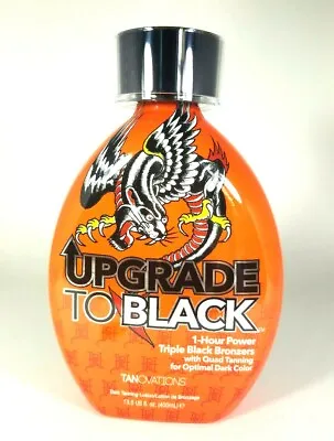 Ed Hardy UPGRADE TO BLACK Triple Bronzer Tanning Bed Lotion 13.5 Oz • $26.49