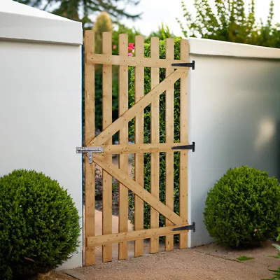 180CM Palisade Gates Picket Garden Wood Timber Gate Treated Pedestrian Entrance • £69.99